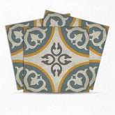 Multi Color Floor Tile stickers - Tiles for Kitchen/Bathroom - Laminate Floor Decal